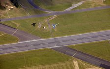 Last flying Vulcan bomber taking off from RAF Waddington, Lincolnshire, 2009. Artist: Dave MacLeod.