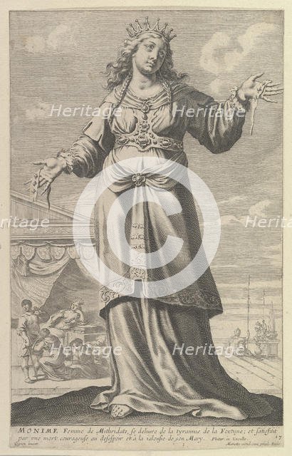 Monime, 1647. Creators: Gilles Rousselet, Abraham Bosse.