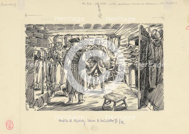 13.- Five Rifles of Five Conspirators Aimed at the Ataman and His Cossacks, 1953. Creator: Andrej Kovacik.