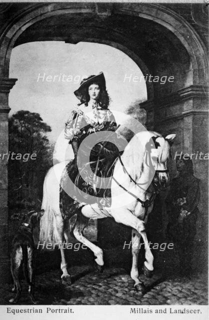 Equestrian Portrait by Millais and Landseer. Creators: John Everett Millais, Edwin Henry Landseer.
