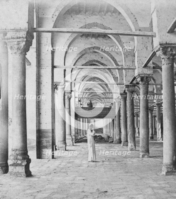 Colonnade, Cairo, Egypt, late 19th or early 20th century. Artist: G Lekegian