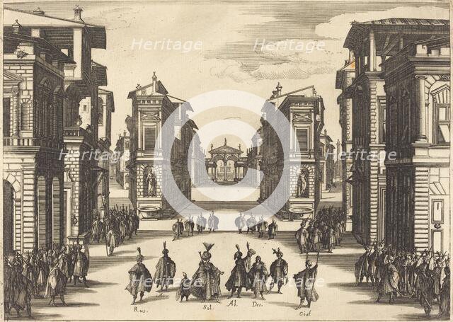 Solimano, Act IV, 1620. Creator: Jacques Callot.