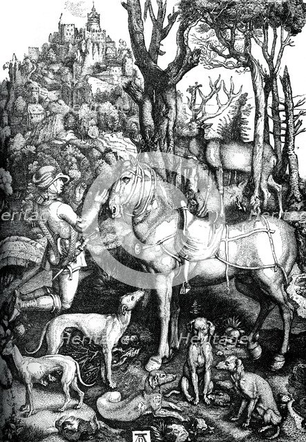 'St Eustace', c1501, (1870).Artist: Albrecht Dürer