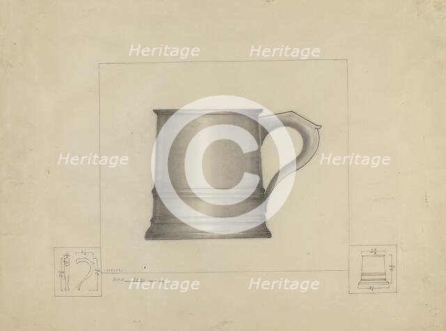 Pewter Mug, 1935/1942. Creator: Henry Meyers.