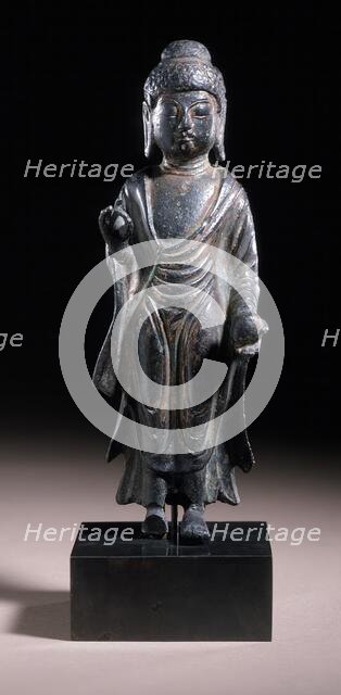 Standing Bhaishajyaguru (Yaksa), the Medicine Buddha, Late 7th-8th century. Creator: Unknown.