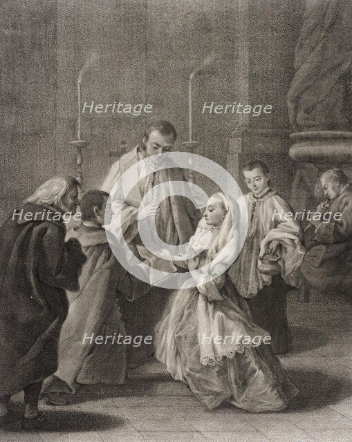 Marriage, c1755. Creators: Giovanni Marco Pitteri, Pietro Longhi.