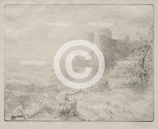 An Old Chateau. Creator: Alphonse Legros (French, 1837-1911).