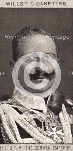 H.I & R.M, The German Emperor, 1908.Artist: WD & HO Wills