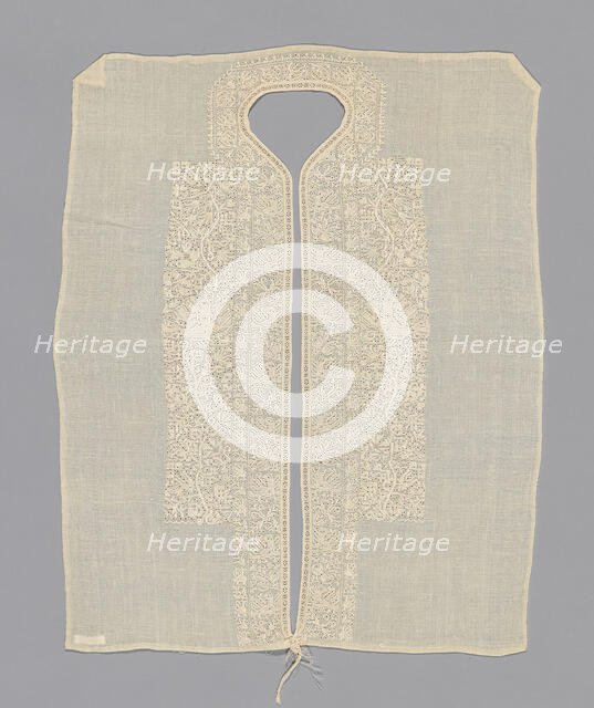 Neck Insert or Dress Front, Greece, 1700/1900. Creator: Unknown.