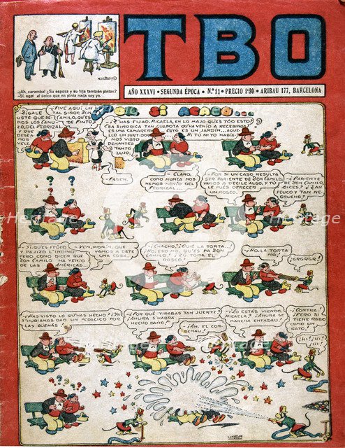 Cover of the children's magazine 'TBO'. Barcelona, II era, No. 11.