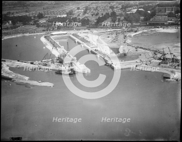 King George V Graving Dock, Southampton, Hampshire, c1930s. Creator: Arthur William Hobart.