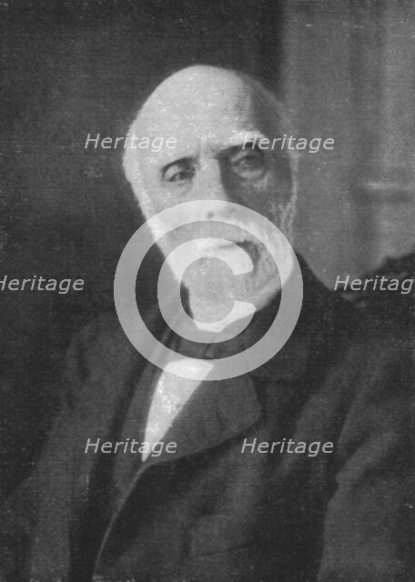 ' M. de Freycinet, qui presidait la Commission senatoriale de l'Armee avant d'entrer..., 1916. Creator: Henri Manuel.