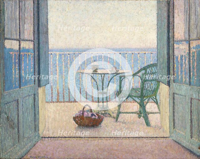 Terrasse à la fenêtre, c. 1925. Creator: Martin, Henri (1860-1943).