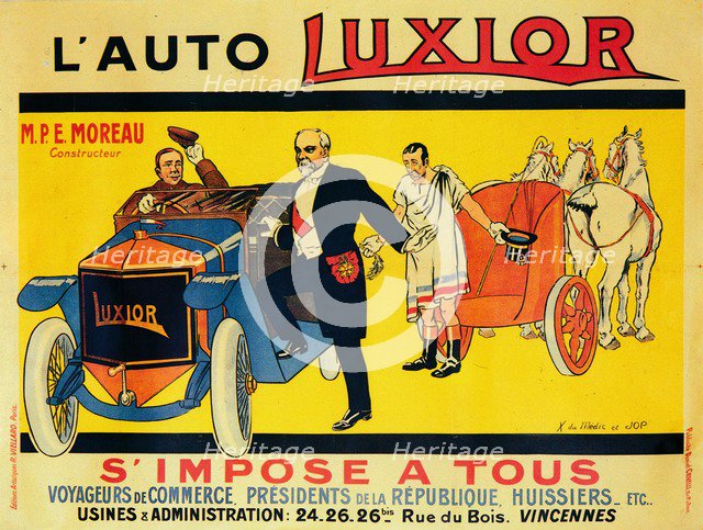 Advertisement for Luxior cars, c1912-1914. Artist: Unknown.