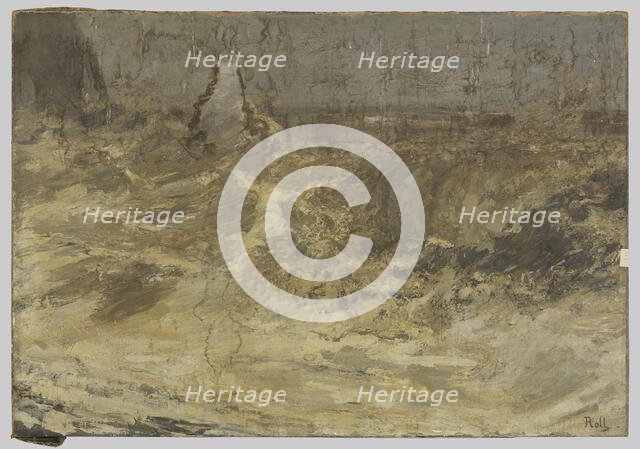 La vague, grande marée, 1890. Creator: Alfred Philippe Roll.