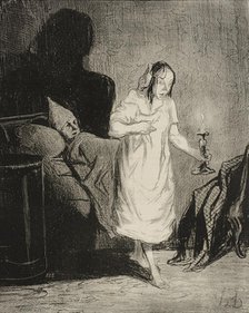 Dis donc Bichette...à quoi songes-tu donc..., 1844. Creator: Honore Daumier.