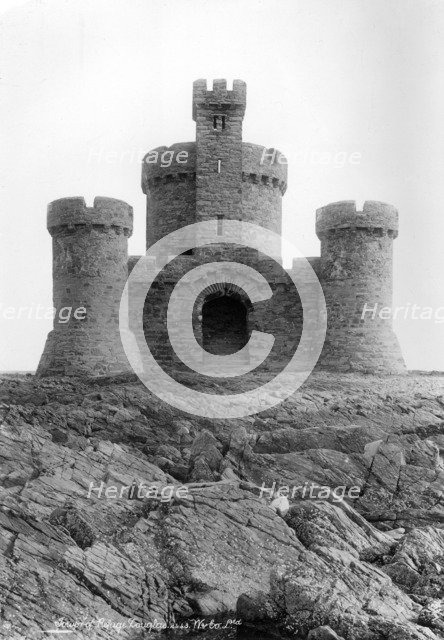 Tower of Refuge, Conister Rock, Isle of Man, 1890-1910. Artist: Unknown