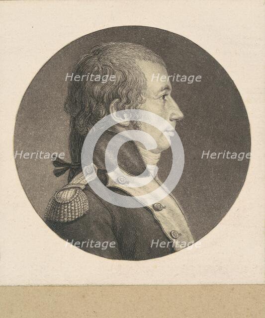 Unidentified Colonel of the French Infantry, 1797. Creator: Charles Balthazar Julien Févret de Saint-Mémin.