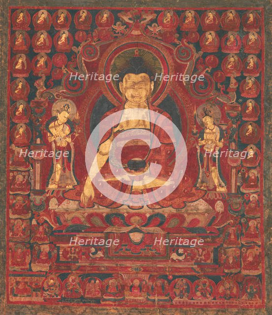 Buddha Shakyamuni as "Lord of the Munis", mid-17th century. Creator: Unknown.