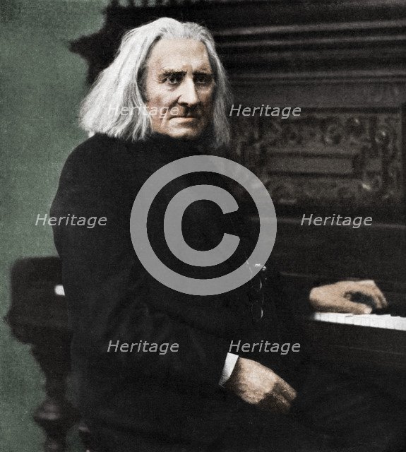Franz Liszt, Hungarian pianist and composer, 1886 (1951).  Artist: Unknown.