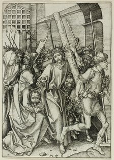 The Bearing of the Cross, from The Passion, c. 1480. Creator: Martin Schongauer.
