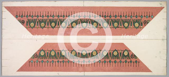 Embers Glow: Lotus Pattern Frame, 1897-1899. Creator: Theodore Roussel (French, 1847-1926).