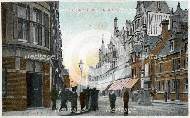 Oxford Street, Reading, Berkshire, c1900s-c1910s(?). Artist: Unknown