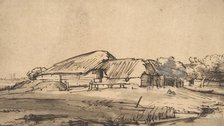 Group of Farm Buildings, ca. 1648-52. Creator: Rembrandt Harmensz van Rijn.