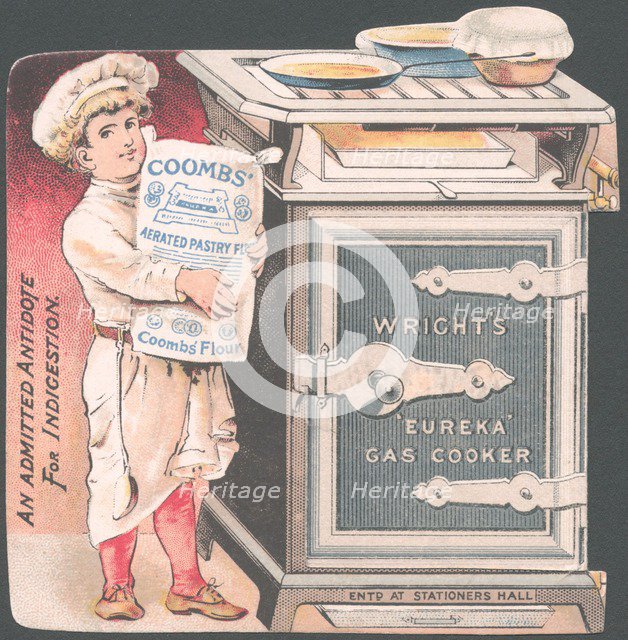 Coombs / Wrights Pastry flour, 1890s. Artist: Unknown