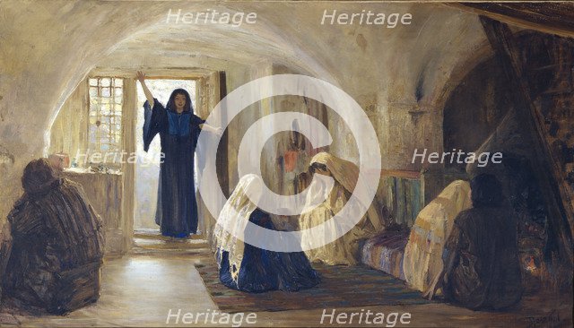 Ushered in a tearful joy, 1899-1905. Artist: Polenov, Vasili Dmitrievich (1844-1927)