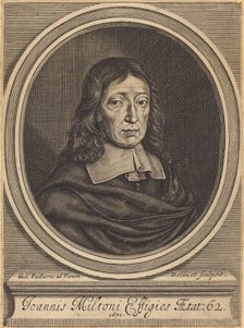 John Milton, 1670. Creator: William Faithorne.