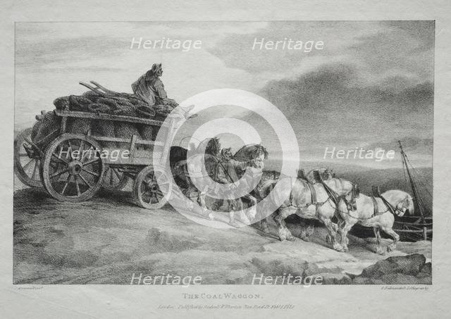 The Coal Wagon, 1821. Creator: Théodore Géricault (French, 1791-1824).