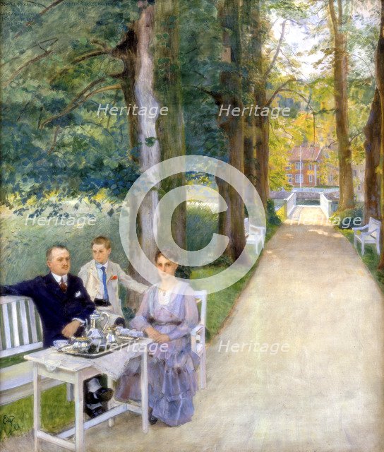 'Joh Salve Kallevig, Gudrun Kallevig, Morten Kallevig', c1900-1928. Artist: Eilif Peterssen