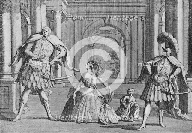 'Senesino on the Stage', 1725, (1904). Artist: Unknown.