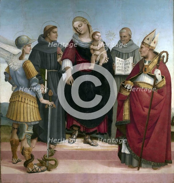 Sacra conversazione, ca 1510-1515. Creator: Signorelli, Luca (ca 1441-1523).