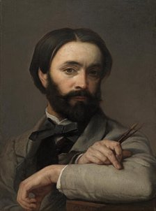 Self Portrait, 1863. Creator: Charles Verlat.