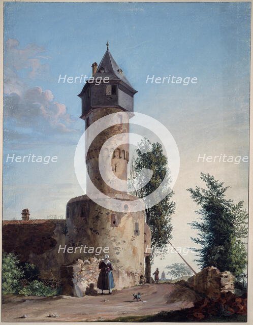 The Galluswarte in Frankfurt am Main. Creator: Anton Radl.