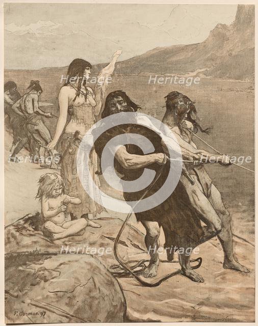 Cité Lacustre, 1897. Creator: Fernand Cormon (French, 1845-1924); Imprimerie Champenois.