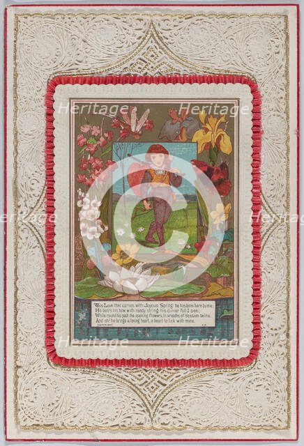 Valentine, 1874. Creator: Catherine Greenaway.