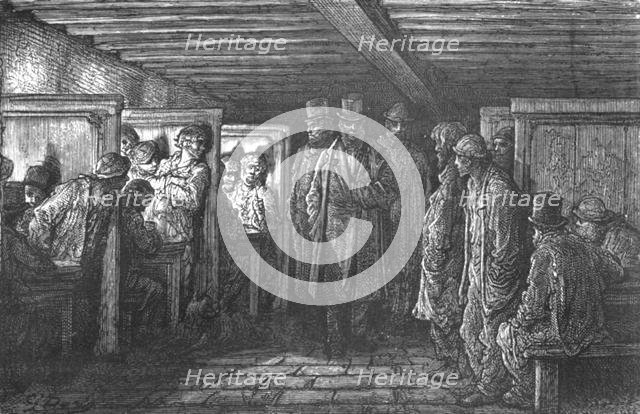 'A Whitechapel Coffee House', 1872.  Creator: Gustave Doré.