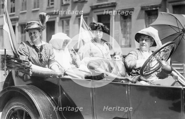 Mrs. Sus. Fitzgerald, Emma Bugby, Maggie Murphy, Mrs. H.S. Blatch, 1913. Creator: Bain News Service.