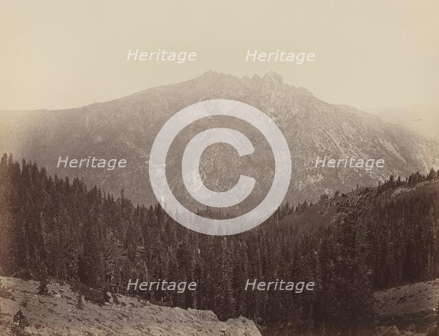 Downeville Butte, 1860s. Creator: Carleton Emmons Watkins.