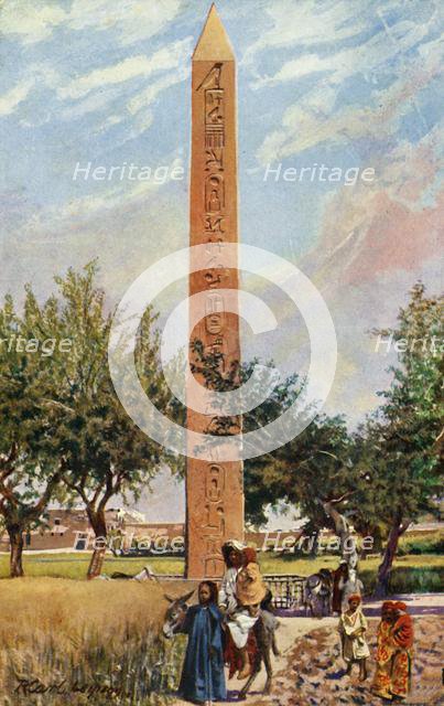 'Cairo: The Obelisk of Eliopolis', c1918-c1939. Creator: Unknown.
