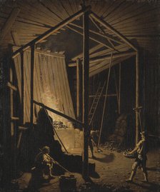 Copper Foundry at the Falun Mine, c18th century. Creator: Per Hillestrom.