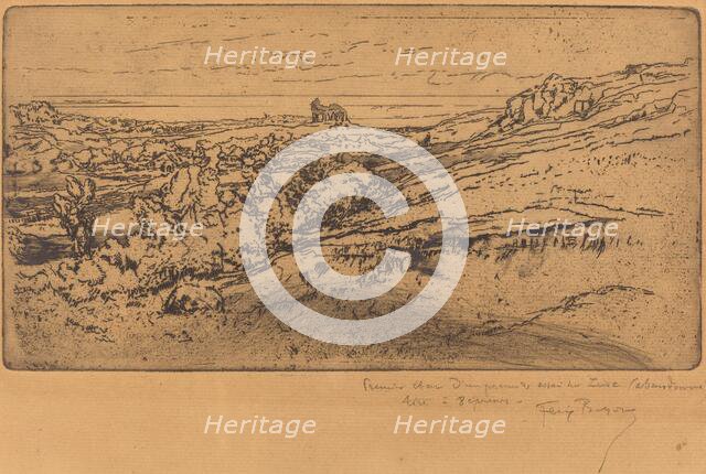 La Chapelle Saint-Michel à l'Estre (Second Version). Creator: Felix Hilaire Buhot.