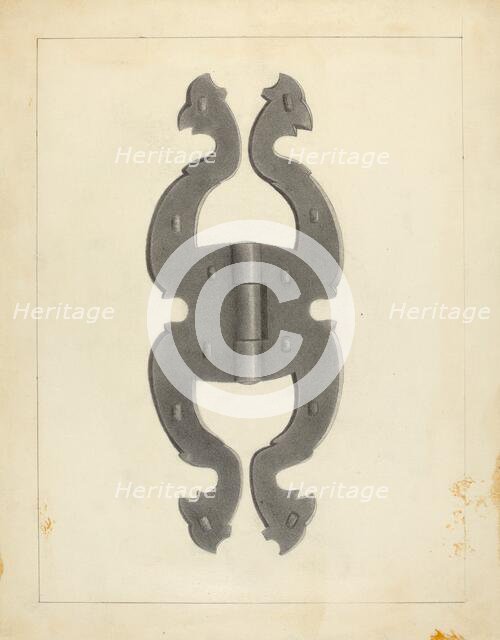 Hinge, c. 1939. Creator: Joseph Stonefield.