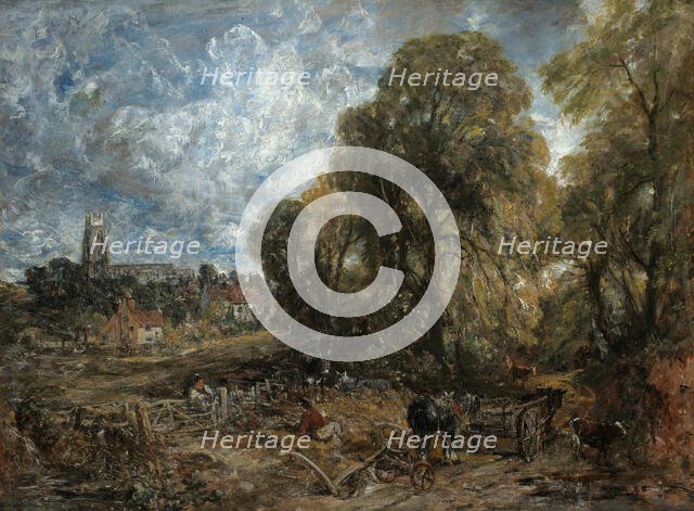 Stoke-by-Nayland, 1836. Creator: John Constable.