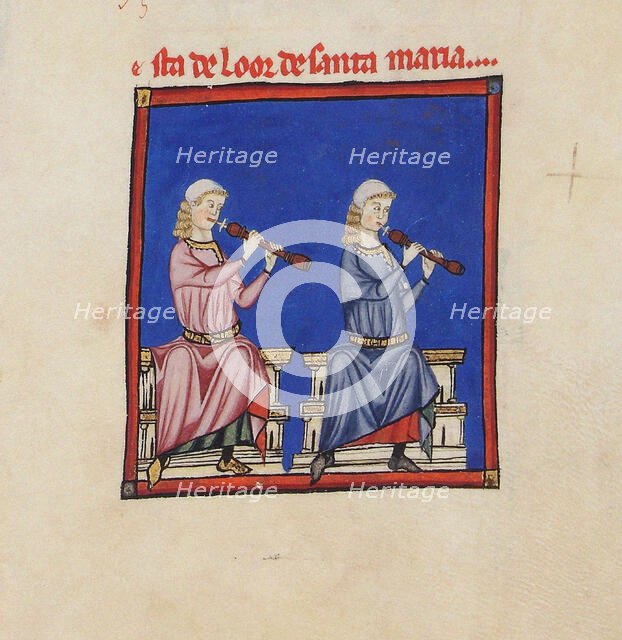 Illustration from the codex of the Cantigas de Santa Maria, c. 1280. Creator: Anonymous.