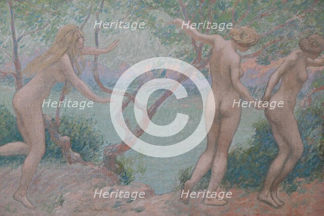Trois grâces à Porquerolles, 1902. Creator: Auburtin, Jean Francis (1866-1930).