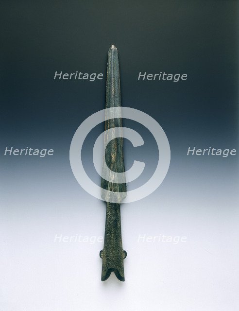 Yunnan bronze spearhead, Han dynasty, China, 206 BC-220 AD. Artist: Unknown